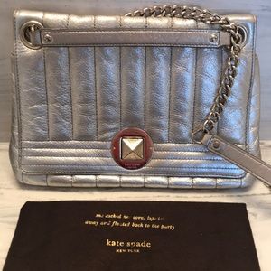 Kate Spade Evangeline silver purse